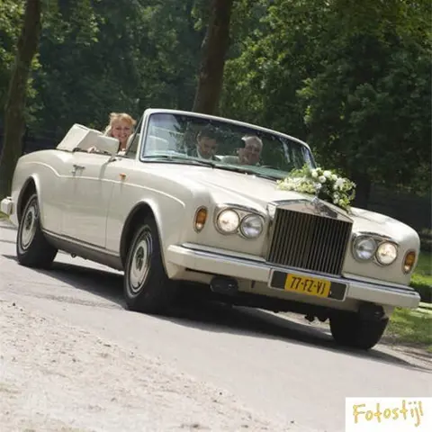 Trouwauto Rolls Royce Corniche cabrio te huur