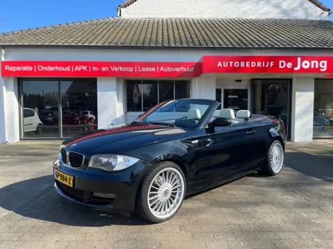 BMW 1-SERIE CABRIO 120D / LEDER / CRUISE CTR. / AIRCO-ECC / 19'' LM-VELGEN / ELEK. DAK / PDC