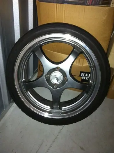 2 tsw nieuwe velgen bronze met schrome lip voor Honda civic