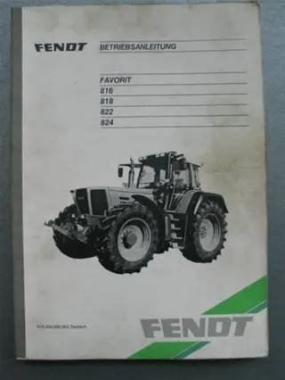Manual Fendt Favorit 816-818-822-824