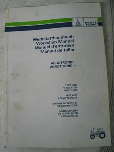 Manual Deutz Agrotronic - i / - h