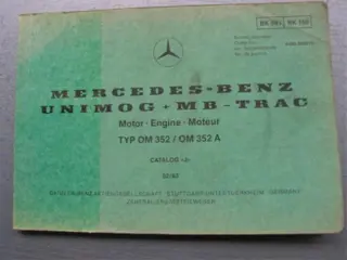 Manual MB Motor type OM 352/352A "J", 02/83