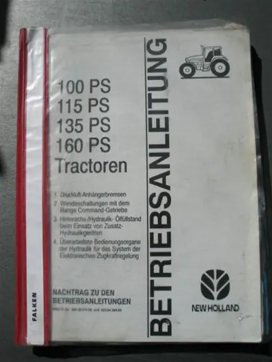 Manual NH Schlepper 100-115-135-160PS