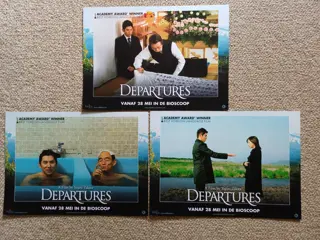 DEPARTURES lobbycard set.