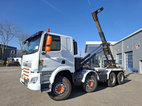 DAF CF 410 / 8X4 / DEB / FULL-STEEL / 2XBIG AXLE / HYVA 22 TON HOOKLIFT / TUV:29-12-2026 / 372783 KM