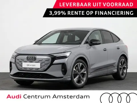 Audi Q4 Sportback e-tron S edition 63 kWh 204 pk | Techniekpakket plus | Optiekpakket zwart-glanzend