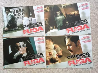 CRONICA DE UNA FUGA lobbycard set.