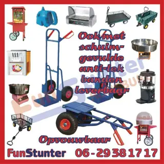 Inklapbare STEEKWAGENS met brede banden 150KG capaciteit