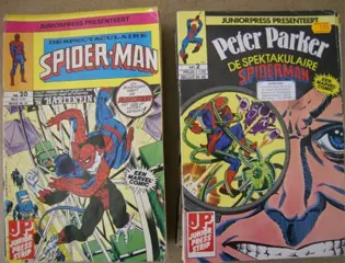 Diversen spiderman en spiderwoman