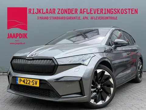 Škoda Enyaq iV BWJ 2022 60 180 PK Sportline FULL LED | HALF LEDER | STOEL + STUURVERW. | ADAPTIVE CR