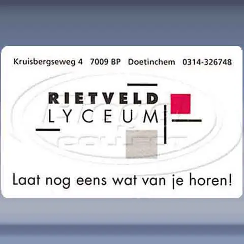 Rietveld Lyceum, laat nog eens van je horen