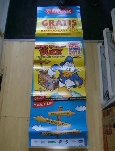Donald duck reclame poster