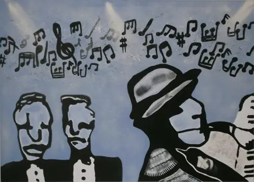 Schilderijen in de Herman Brood Stijl