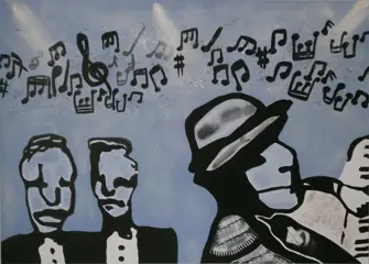 Schilderijen in de Herman Brood Stijl