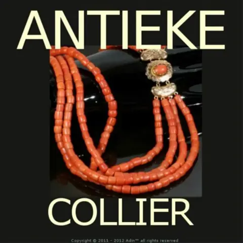 Adin Antwerpen Belgie verkoopt Art-nouveau collier