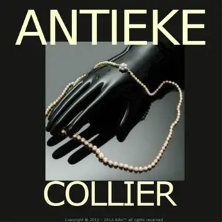 Expert antiek-juwelier verkoper van Art-nouveau collier.