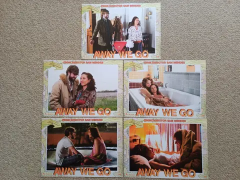 AWAY WE GO lobbycard set.