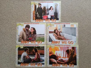 AWAY WE GO lobbycard set.