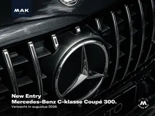 Mercedes-Benz C-klasse Coupé 300 AMG Line , NL-auto, pano, Burmester, 360 camera, memory, keyless
