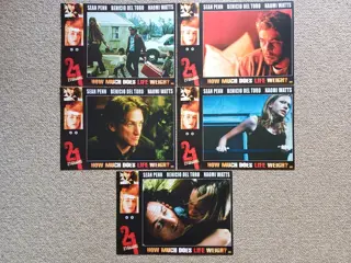 21 GRAMS NED. lobbycard set.