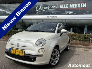 Fiat 500 1.2 Rock schuif/kanteldak - Automaat - Airco - Parkeersensor achter - Lederen bekleding - B