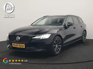 Volvo V60 T6 AWD Plus Dark PHEV 350pk Dealer O.H. | Trekhaak Af Fabriek | Adaptive Cruise | Camera |