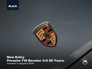 Porsche 718 Boxster 4.0 25 Years , 47/1250, 20", PASM, Bose, sportstoelen+, keyless, camera, cruise