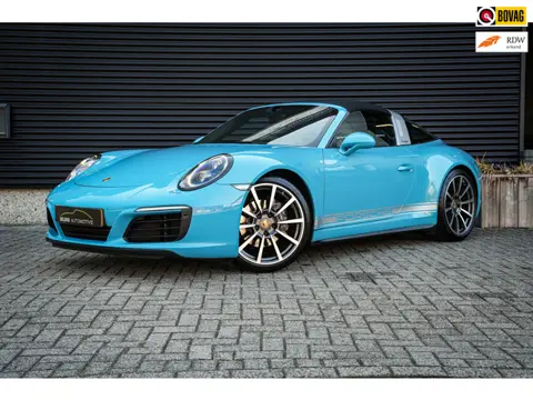 Porsche 911 991.2 3.0 Targa 4 | Miami Blue | Sportchrono | Stoelventilatie | Leder | CarPlay | Camer