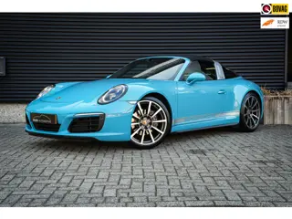 Porsche 911 991.2 3.0 Targa 4 | Miami Blue | Sportchrono | Stoelventilatie | Leder | CarPlay | Camer