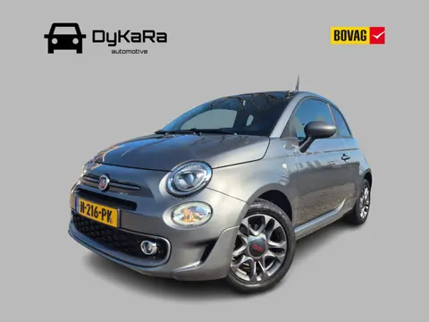 Fiat 500 S 1.2 Sport Carplay, Half leder