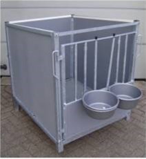 Kalvertaxi XL op wielen, kunststof zonder dak