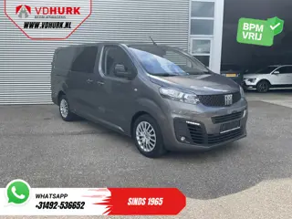 Fiat Scudo 2.0 MJ 145 pk DC Dubbel Cabine Adapt.Cruise/ 2x Schuifdeur/ Keyless/ Carplay/ Navi/ 6 Per