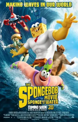 THE SPONGEBOB MOVIE : sponge out of water poster.