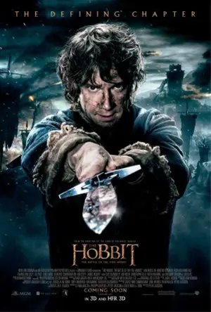 THE HOBBIT : The battle of the five armies poster.