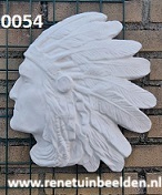 Indiaan hoofd wanddecoratie. 0054.