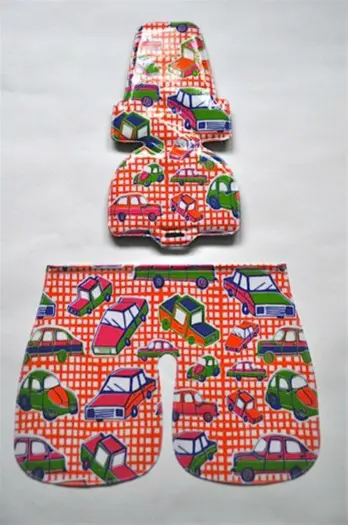 Waterafstotende bekleding inlay voor bobike fietstoel 'Retro