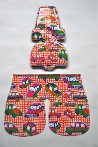 Waterafstotende bekleding inlay voor bobike fietstoel 'Retro