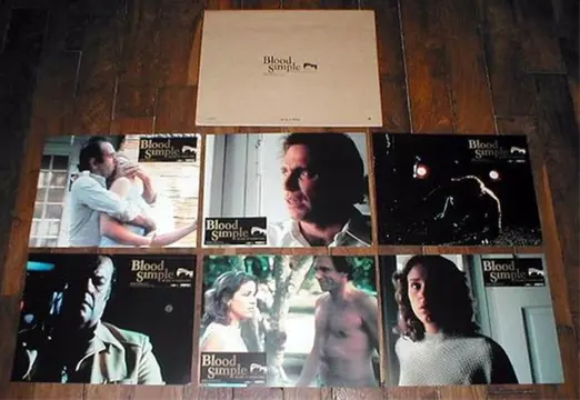 BLOOD SIMPLE : DIRECTOR 'S CUT lobbycard set.