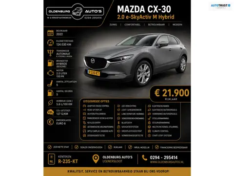 Mazda CX-30 2.0 e-SkyActiv M Hybrid