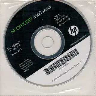 HP PRINTER ORIGINELE CD SOFTWARE 6600 SERIES