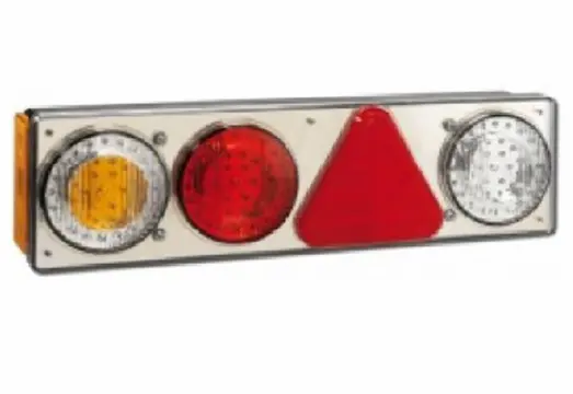 Achterlicht L. 3 lamp+reflector 12v. LED