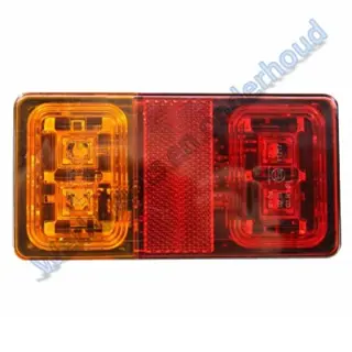 Led achterlicht 12/24v (2mtr. kabel)