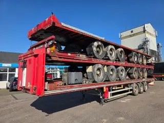 Fruehauf SMB - DISC Stapel van 5 3-assige Platte trailers - Luchtvering - Schijfremmen - 2007 PM2862