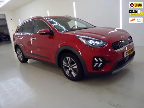 Kia Niro 1.6 GDi Hybrid DynamicPlusLine+Vol-Leder+breed-Navigatie+camera+stoel&stuur-verw+ = SUPER !