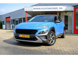 Hyundai Kona 1.6 GDI HEV Premium Aut. Leder|1e Eig|Navi|Cam|CarPlay|HUD|LMV