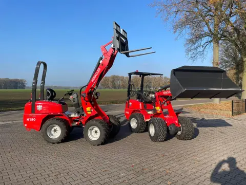 Heracles H190 PRO mini shovel/kniklader/loader NIEUW - vanaf €299p/m