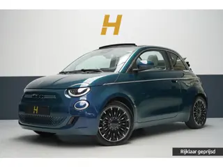 Fiat 500 C La Prima 42 kWh | SoH 96,8% | Leder | Lm velgen | Navigatie | Carplay | Stoelverwarming