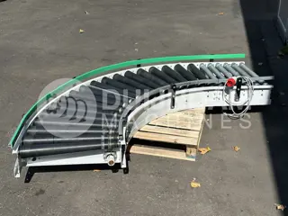 Rollenbaan 90° aangedreven, bocht, 64 cm breed