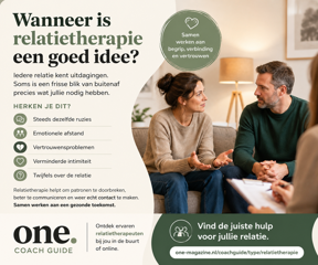 Wanneer is relatietherapie een goed idee?