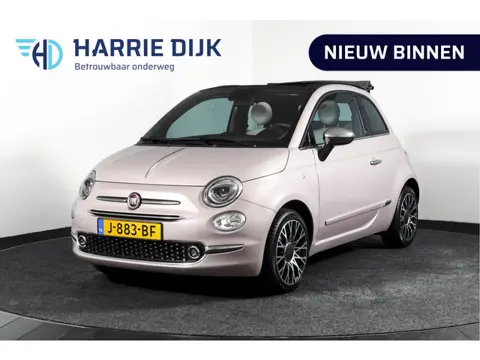 Fiat 500C 1.0 Hybrid Star Org. NL. | Bianco Stella | Cabrio | Cruise | PDC | NAV | ECC | DAB | LM 15